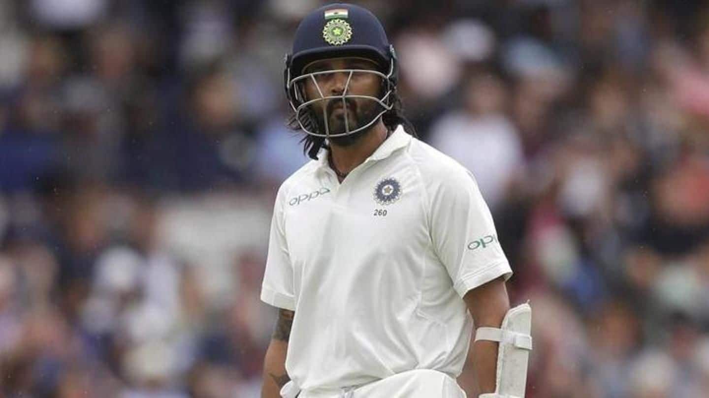 Is Murali Vijay's Test career coming to an end?