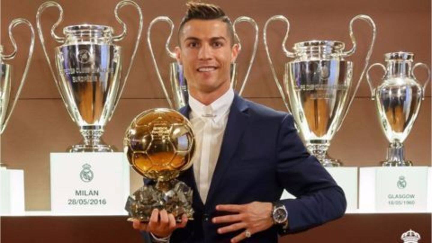 Ronaldo wins his fourth Ballon d'Or