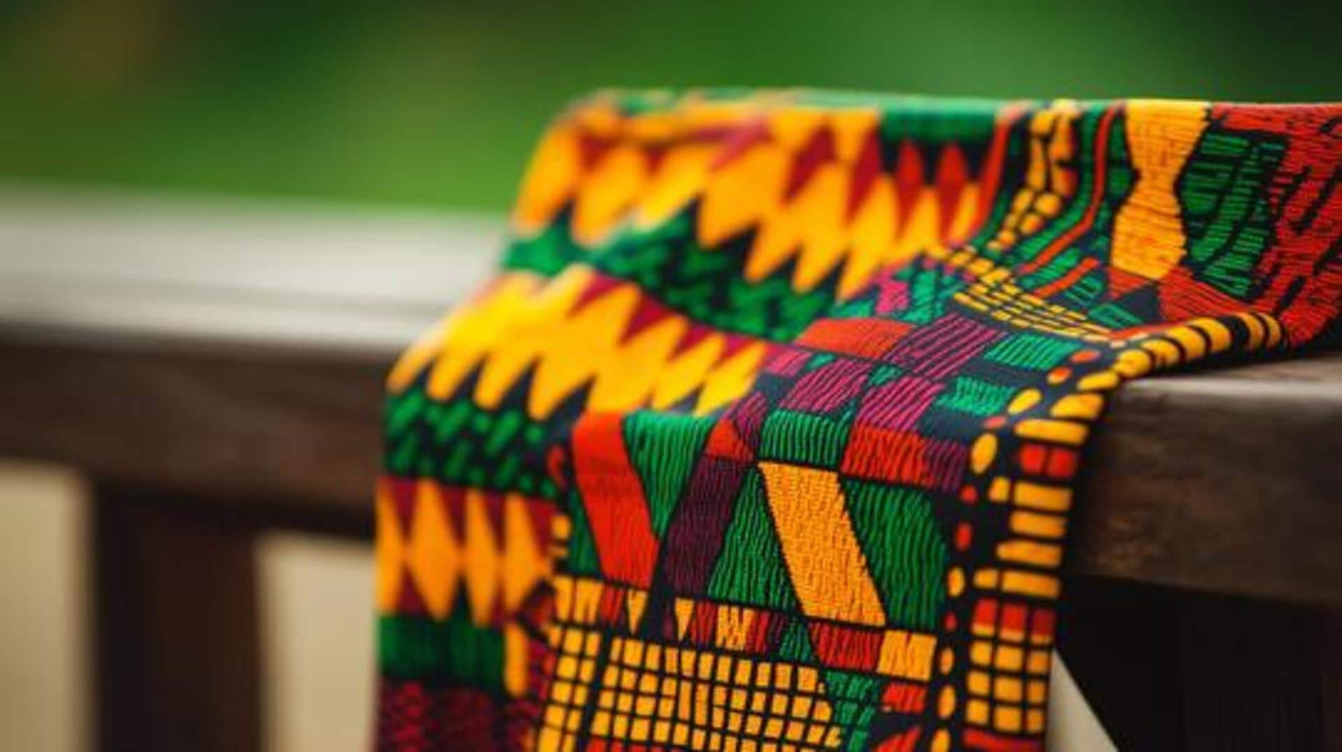 For that standout style, try Kente shawls 