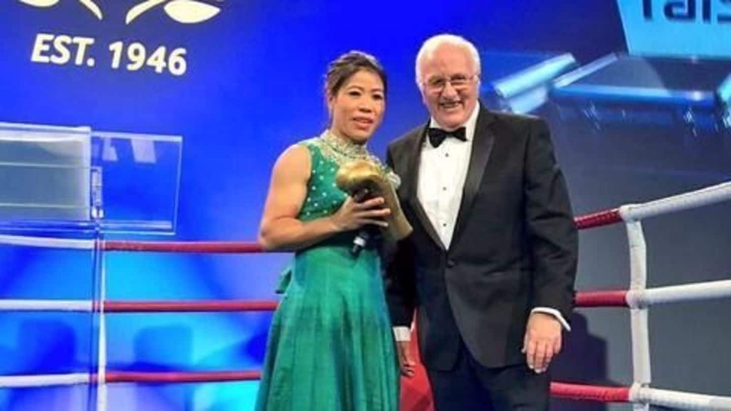 Mary Kom honoured with 'Legends Award' by the AIBA
