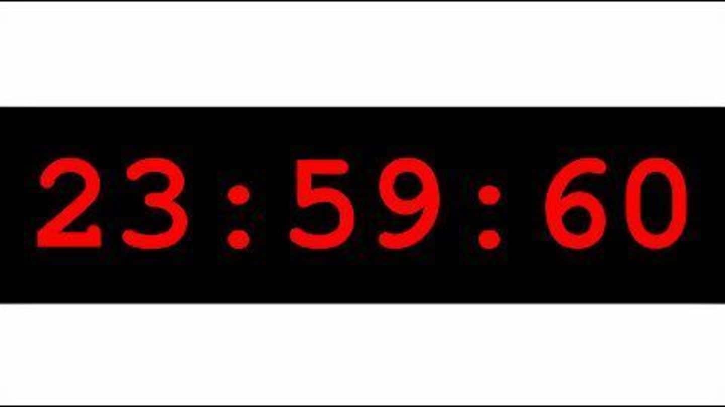 Leap second added to the Indian clock