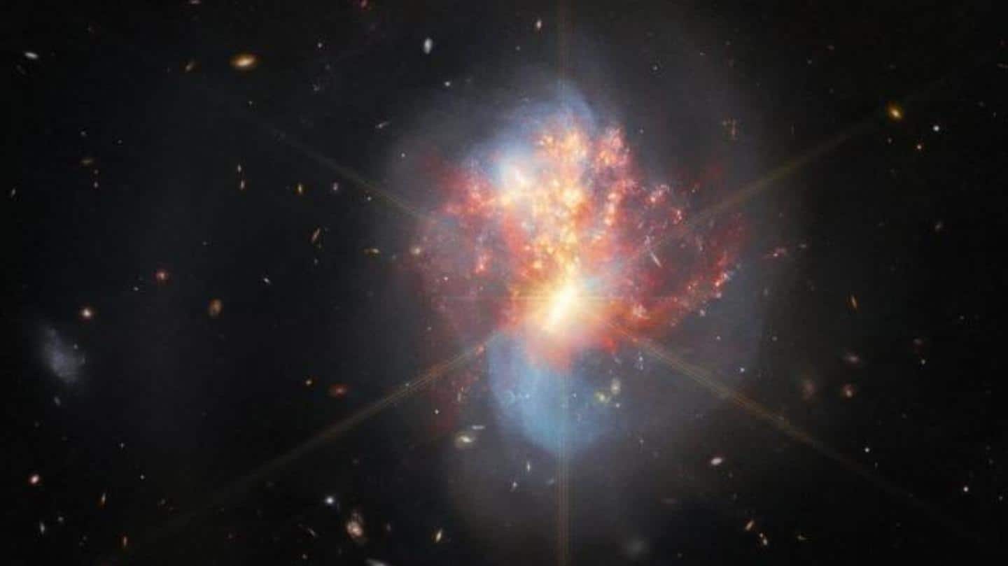 NASA's James Webb telescope snaps distant pair of colliding galaxies
