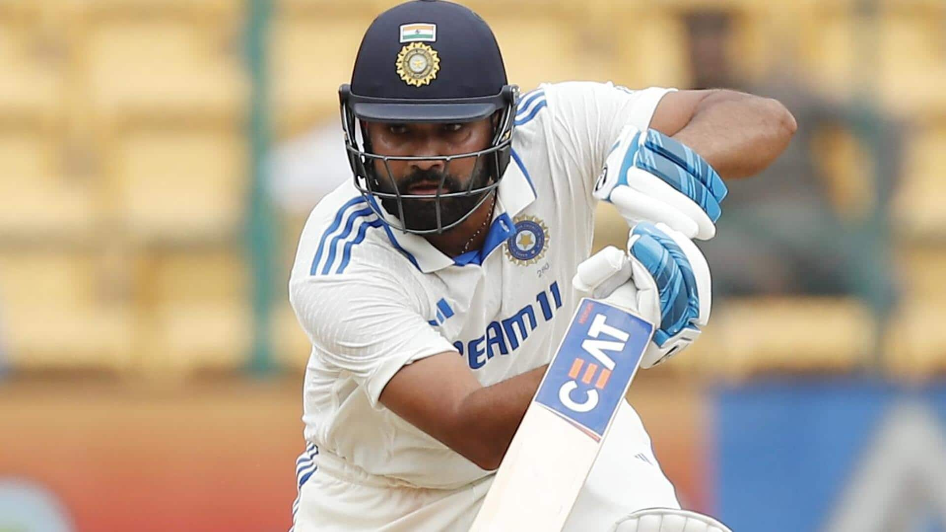 Rohit Sharma smashes his fifth Test fifty against NZ: Stats