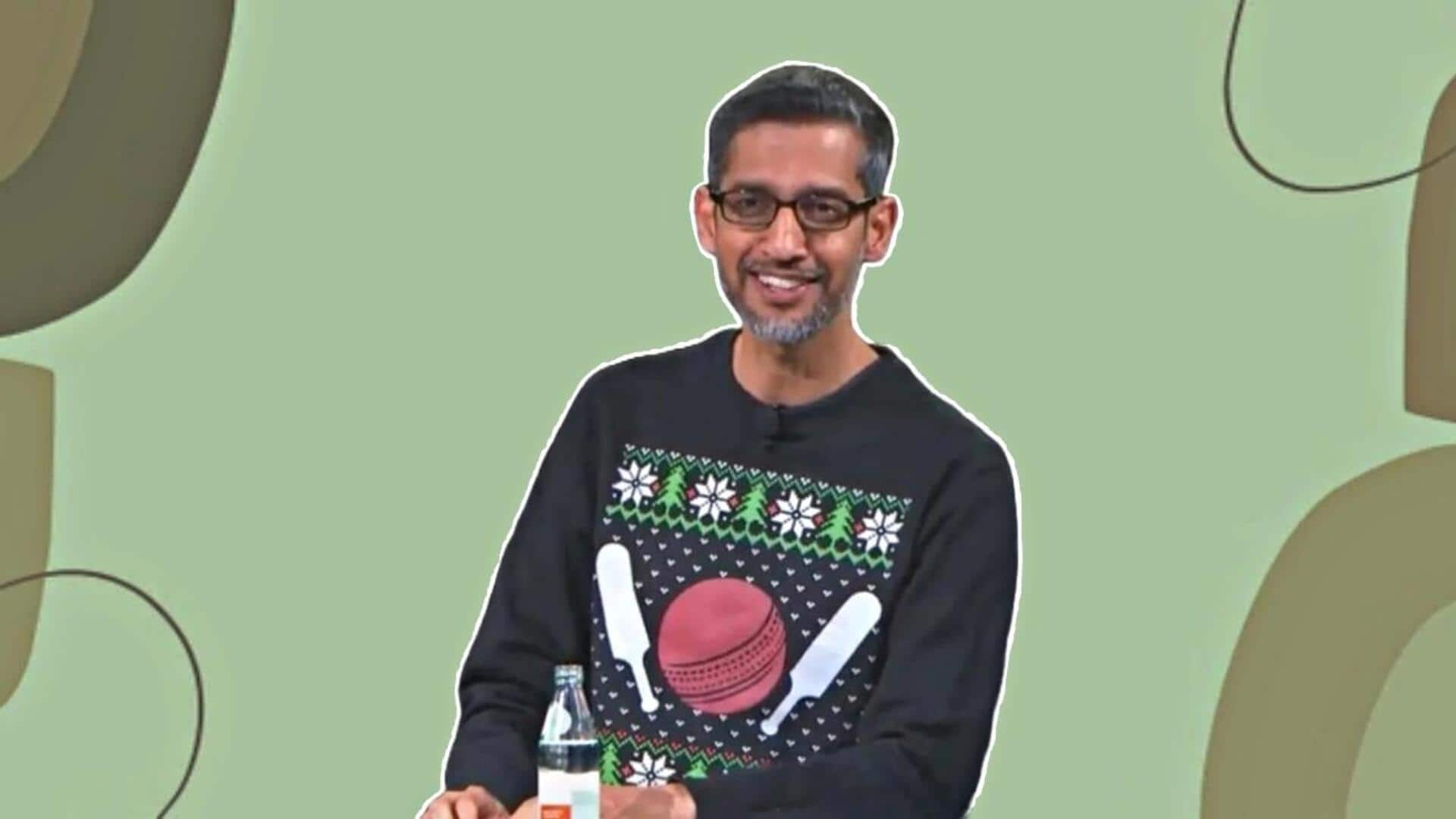 Google's 'ugly sweater' contest: Sundar Pichai's cricket-themed pullover goes viral