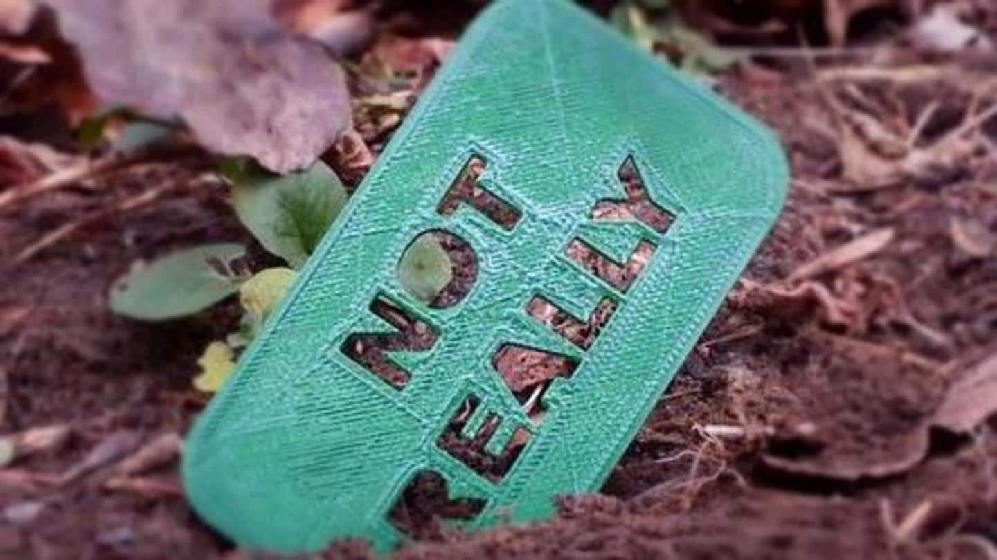 PLA plastic is biodegradable, but only commercially so PLA plastic is biodegradable, but only commercially so