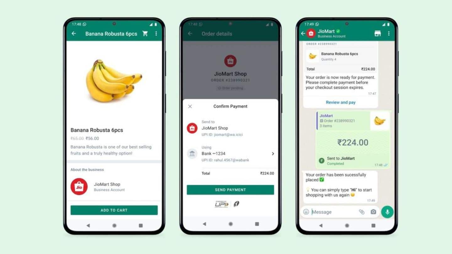 How to order groceries from JioMart using WhatsApp?