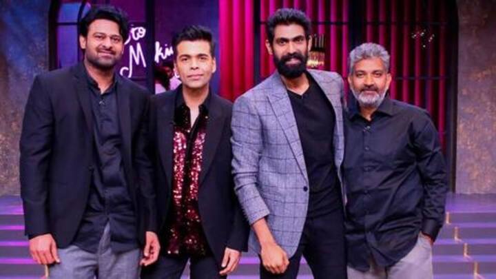 On Koffee-couch, Rajamouli shows how KJo pouts, leaves everyone laughing