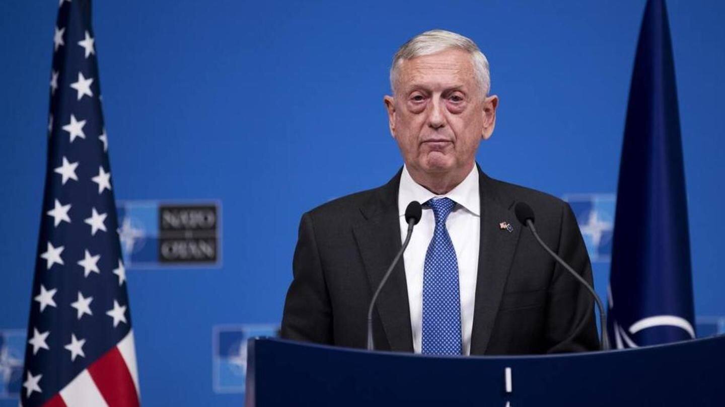 US concerned with continued militarization of South China Sea: Mattis