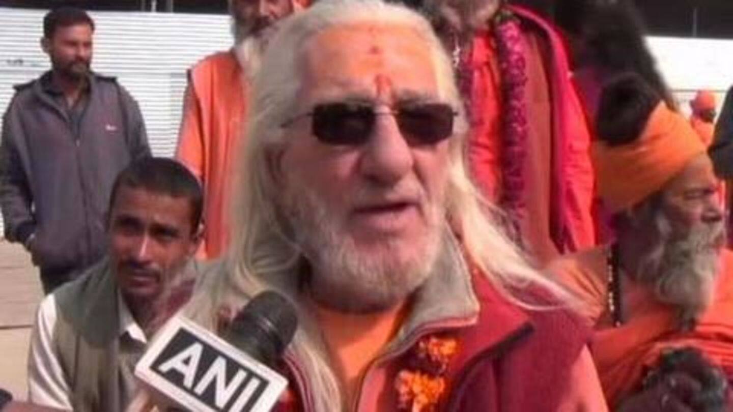 Meet this French Baba who's a star attraction in Prayagraj