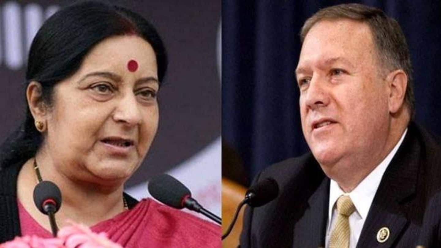 Swaraj, Pompeo agree to reschedule postponed US-India 2+2 dialogue soon