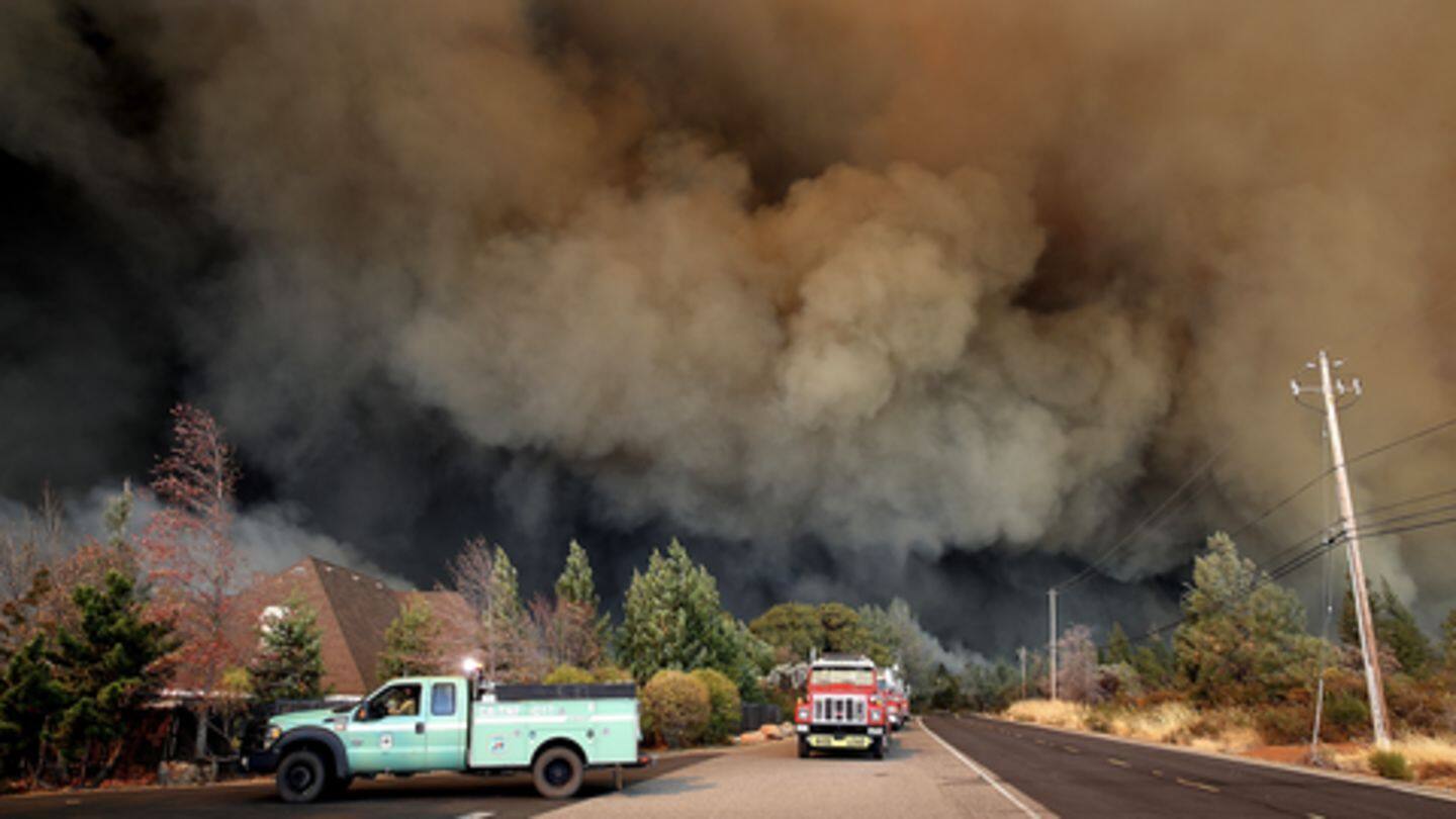Residents fled on foot, some drove through tunnels of smoke Residents fled on foot, some drove through tunnels of smoke
