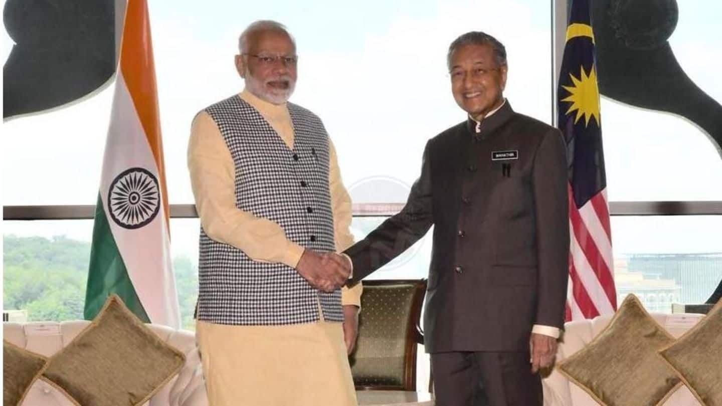 PM Modi meets newly-elected Malaysian counterpart Mahathir Mohamad