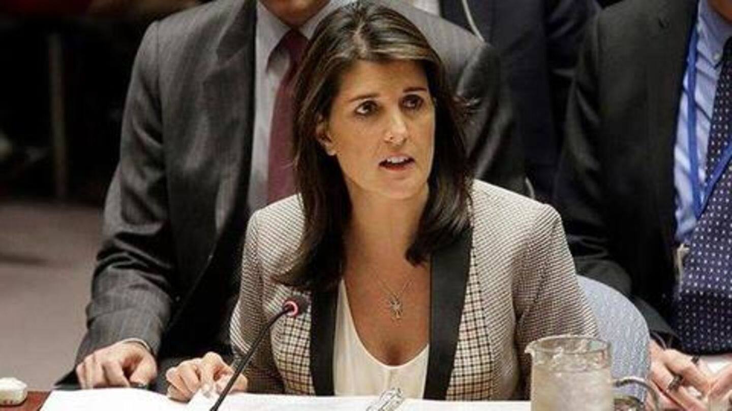 Nikki Haley said resolution was opportunity to do right thing Nikki Haley said resolution was opportunity to do right thing