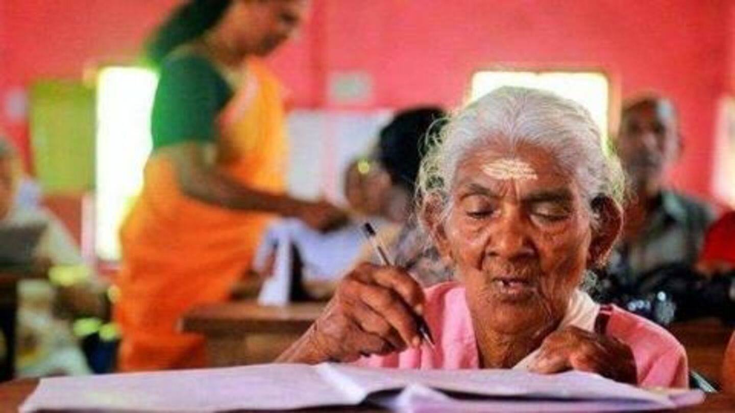 #OldestScoresHighest: Scoring 98%, 96-year-old woman tops Kerala literacy exam