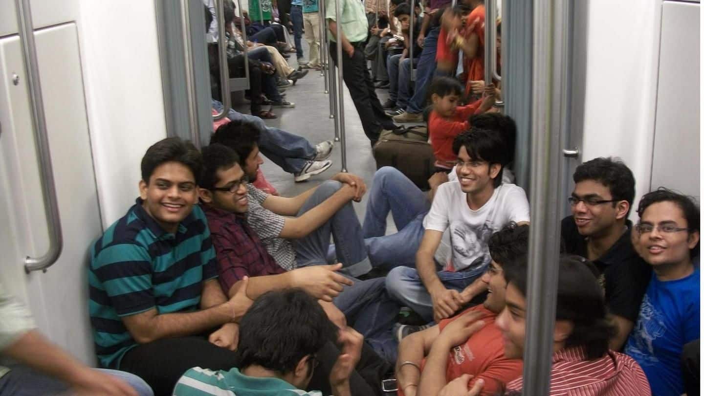 DMRC collected Rs. 38L as fines for sitting on train-floor