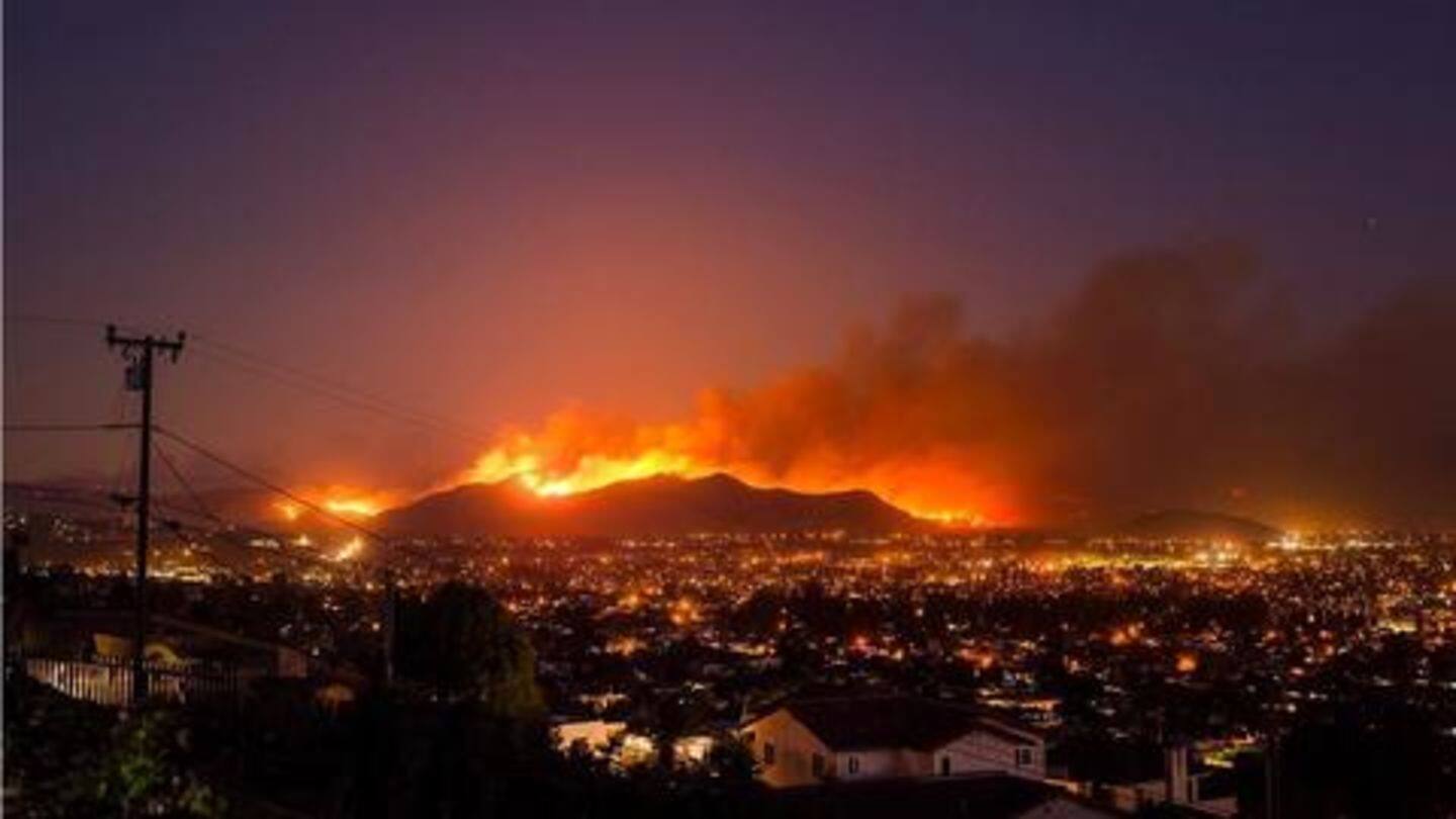 The two major wildfires- 'Camp Fire' and 'Woolsey Fire' The two major wildfires- 'Camp Fire' and 'Woolsey Fire'