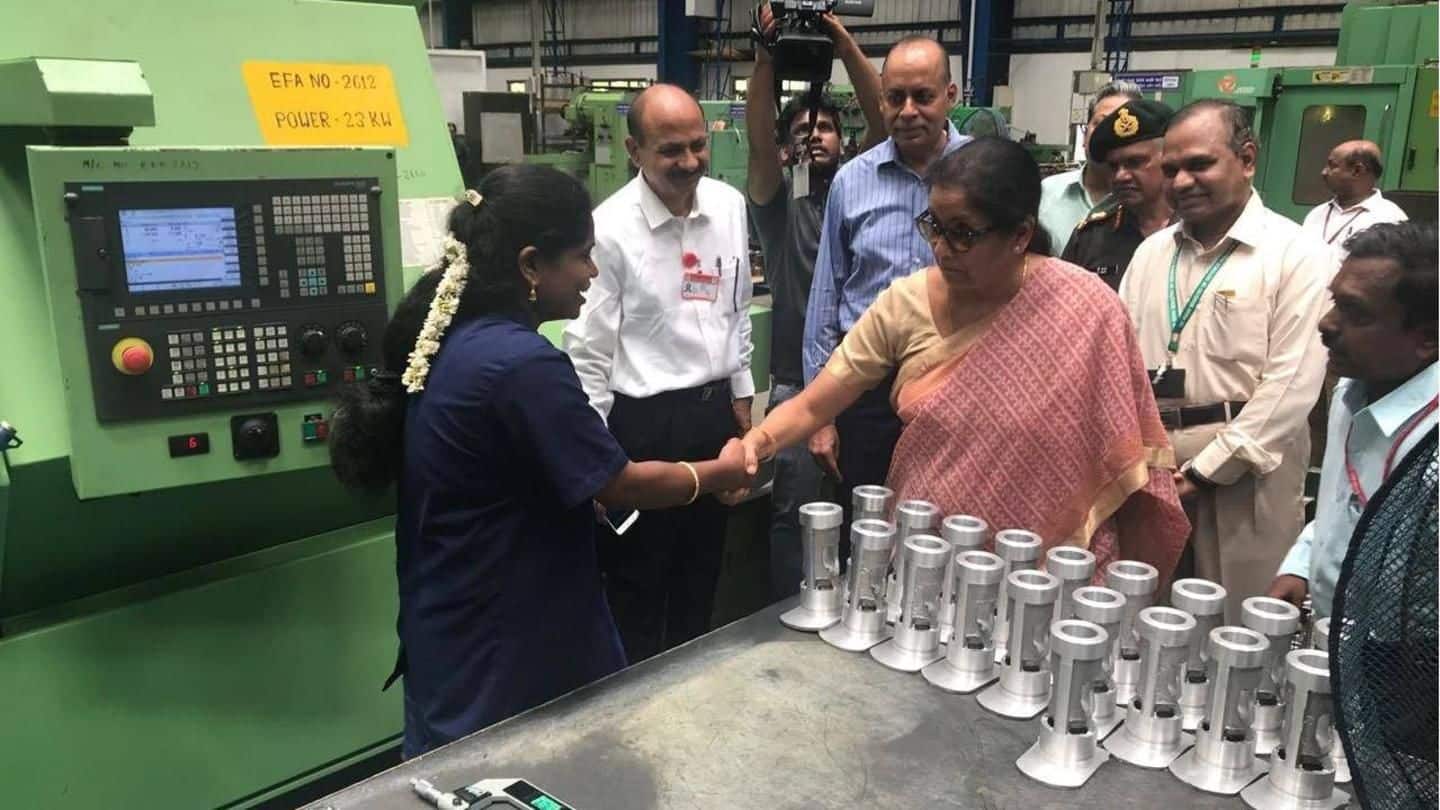 Nirmala Sitharaman hands over 'Made in India' engines to Army