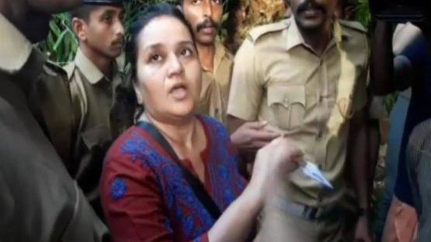 #SabarimalaRow: Woman journalist treks Sabarimala, forced to return by devotees