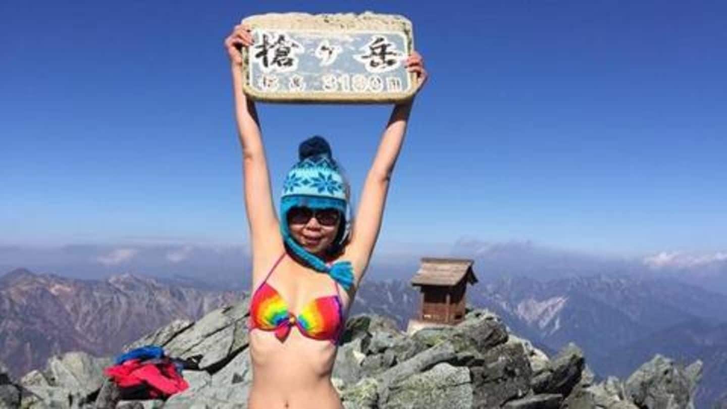 Taiwanese 'Bikini Climber' freezes to death after falling into gorge