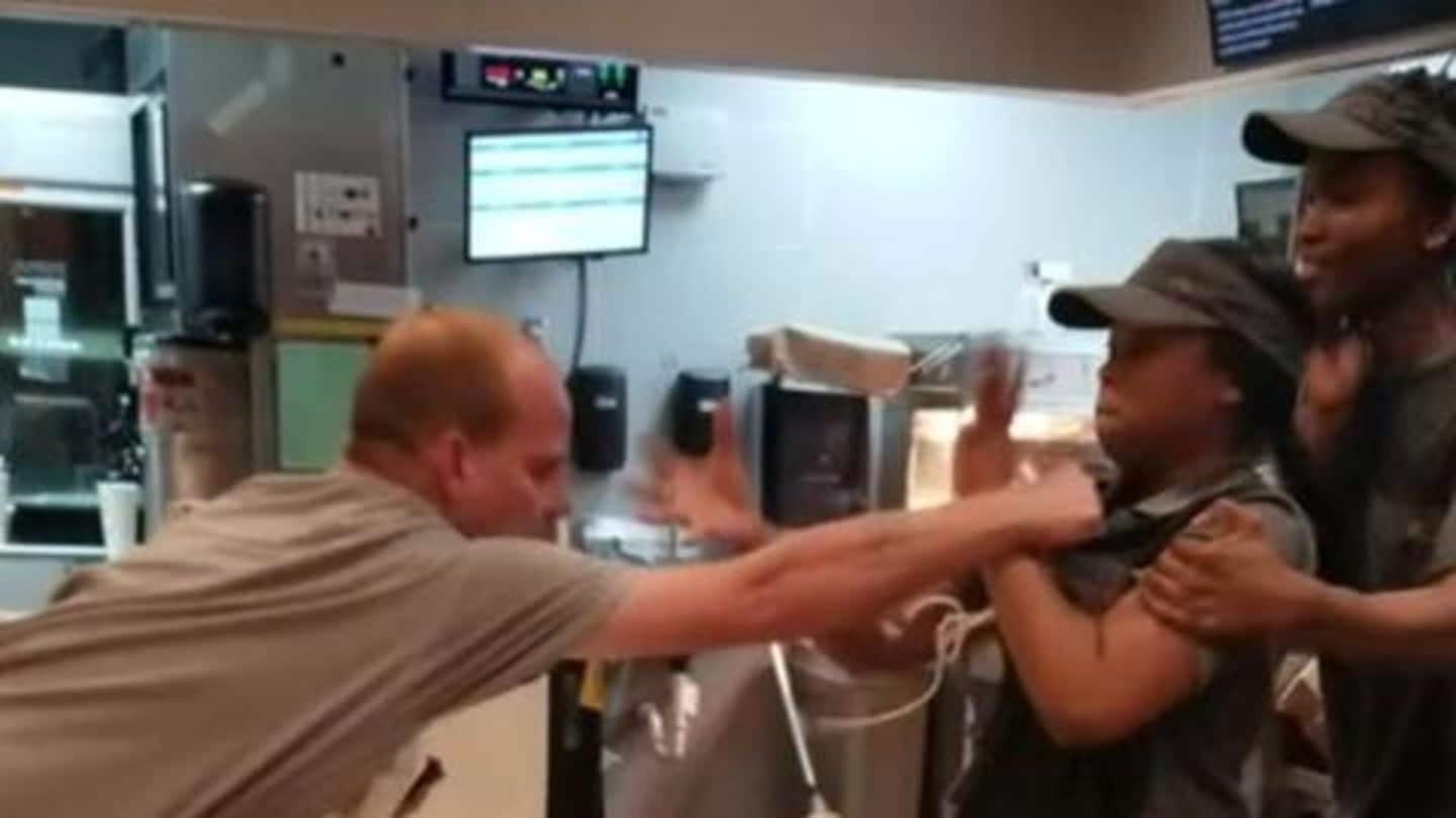US: Didn't get plastic straw, man thrashes McDonald's woman employee