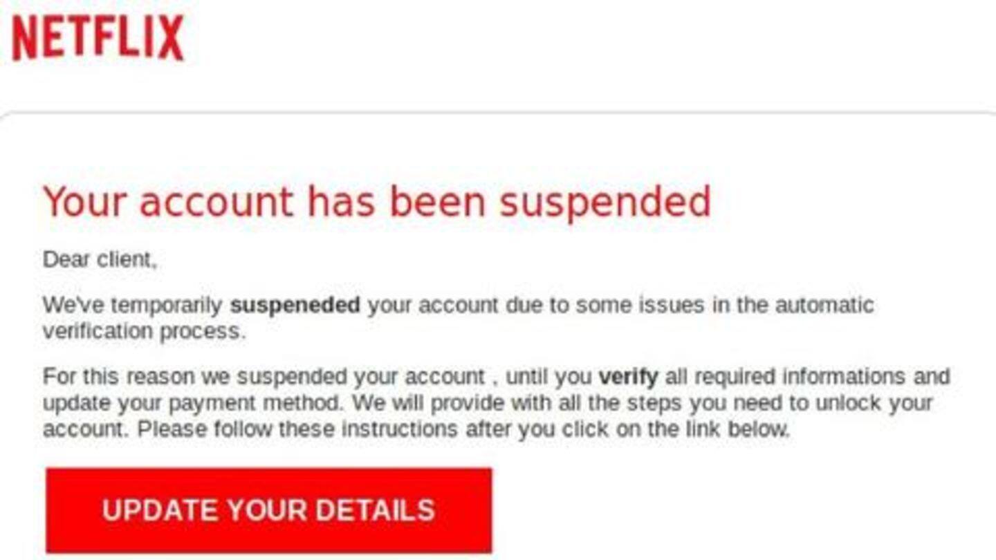 Email asks users to update billing, payment information Email asks users to update billing, payment information