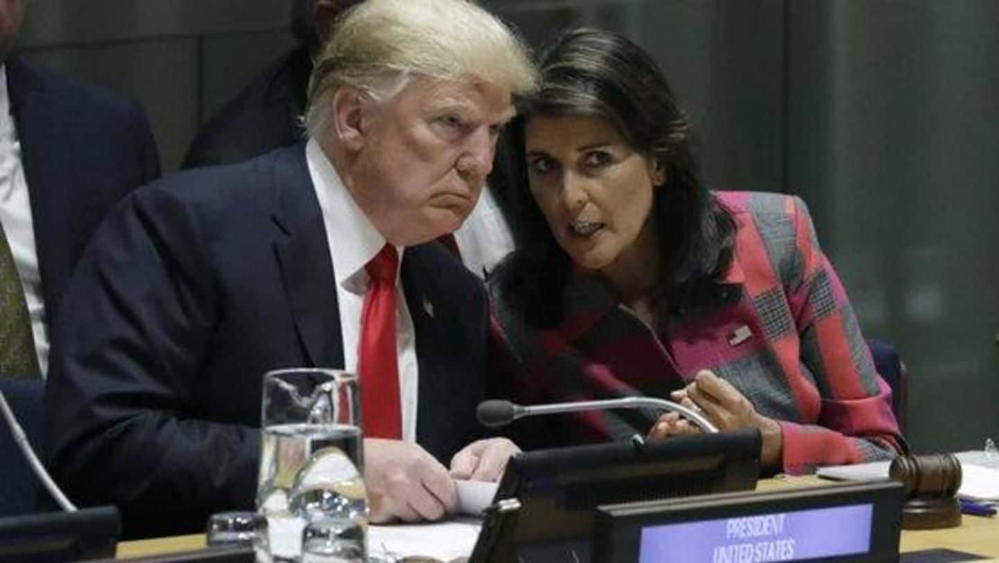 Five people on shortlist to replace Haley as UN-ambassador: Trump