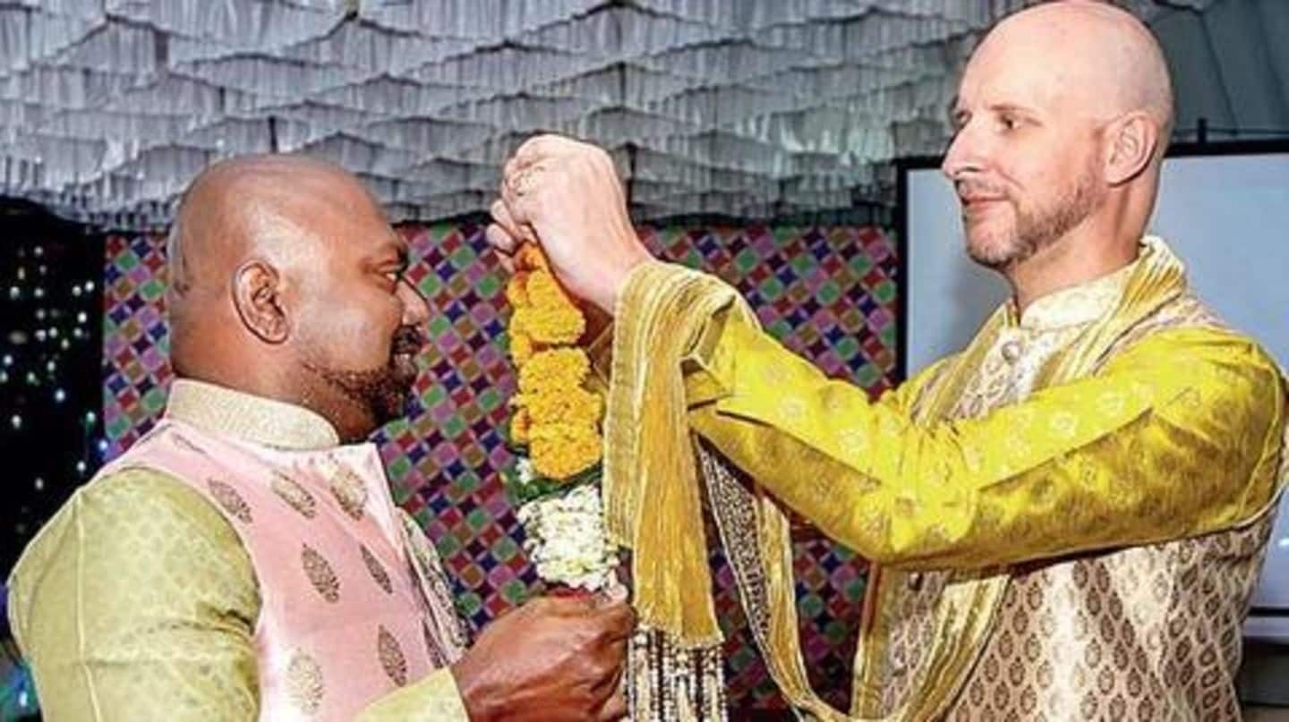 Mumbai hosts its first gay wedding reception after SC verdict