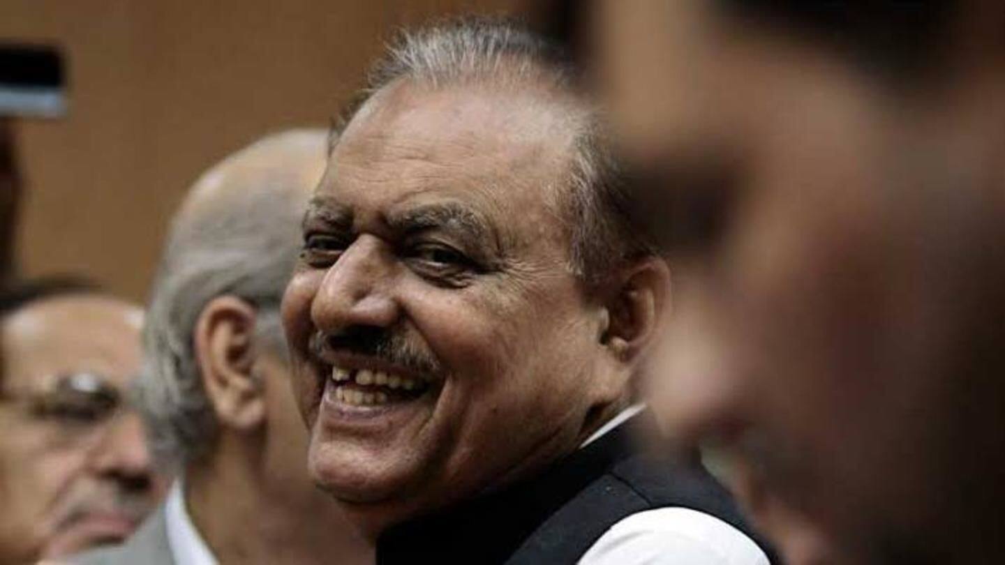 Incumbent President Mamnoon Hussain has declined re-election Incumbent President Mamnoon Hussain has declined re-election