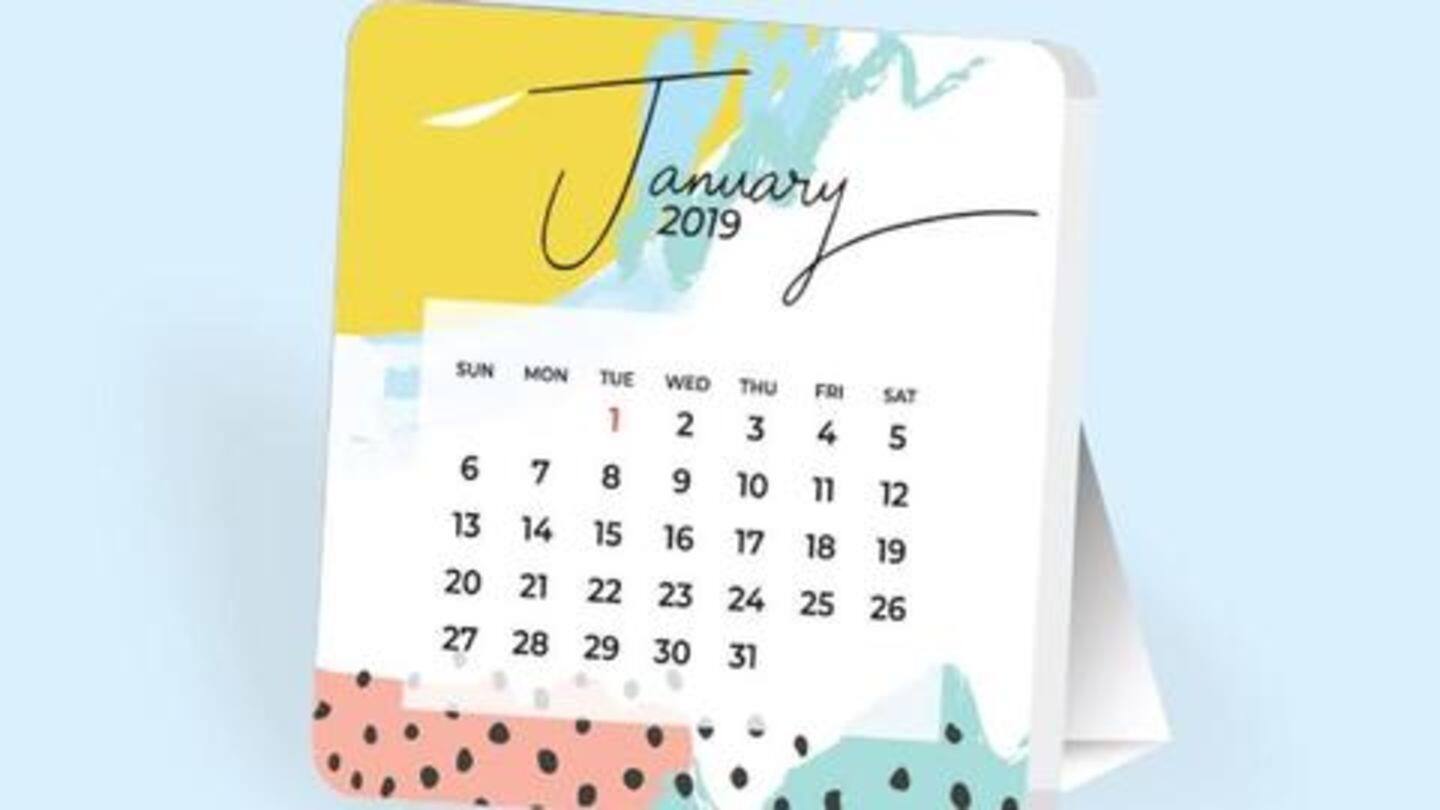 Get one long weekend in January, two in March Get one long weekend in January, two in March