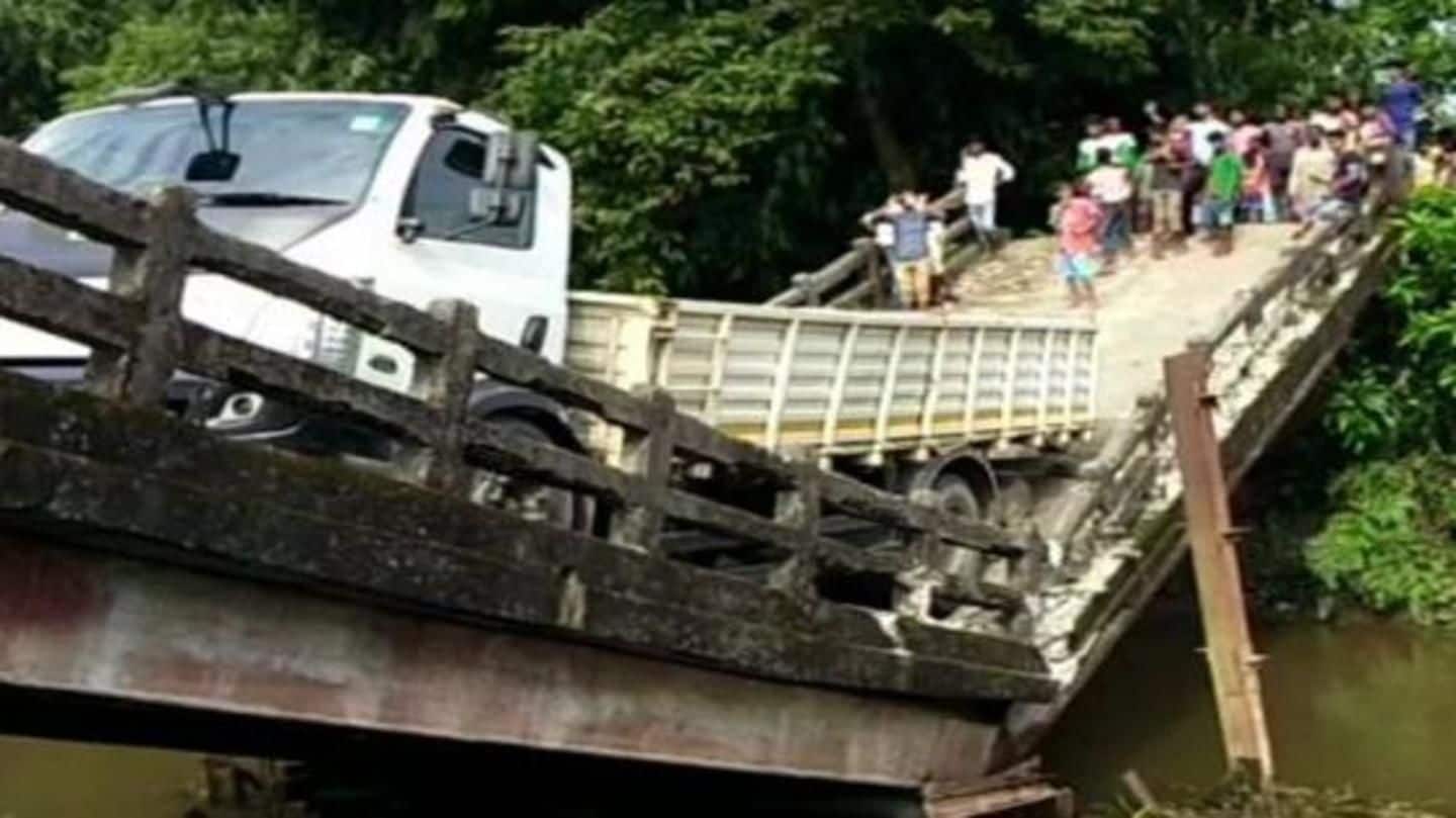 Another bridge collapses in West Bengal, truck driver injured