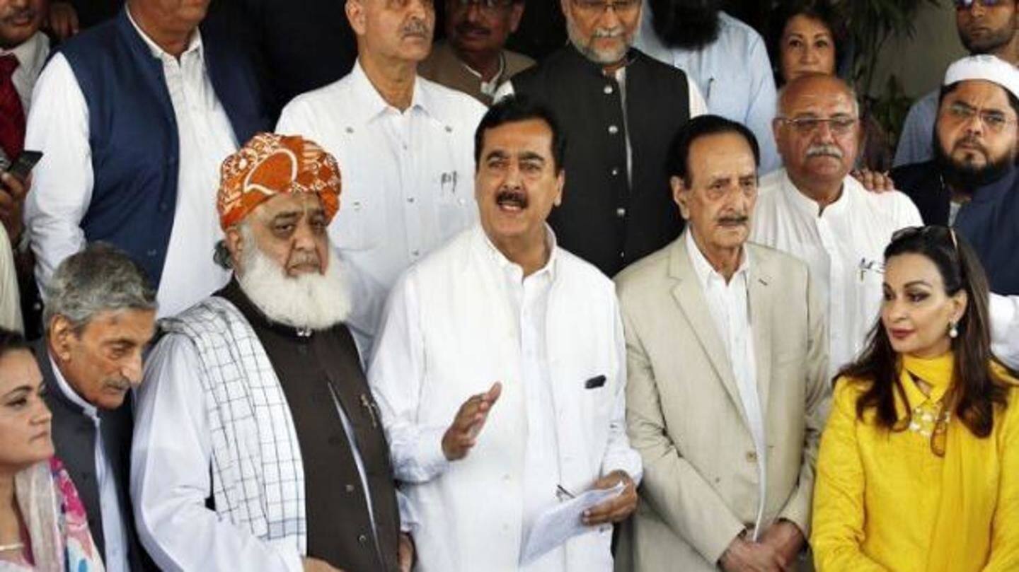 Argument witnessed in the opposition meet yesterday Argument witnessed in the opposition meet yesterday