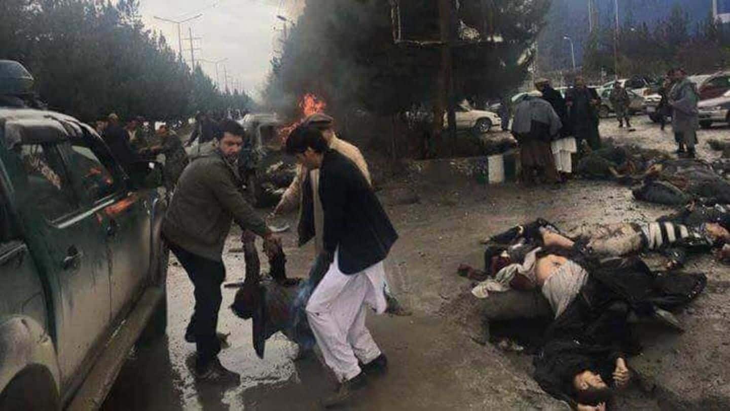 At least 12 killed and wounded in Kabul's suicide blast