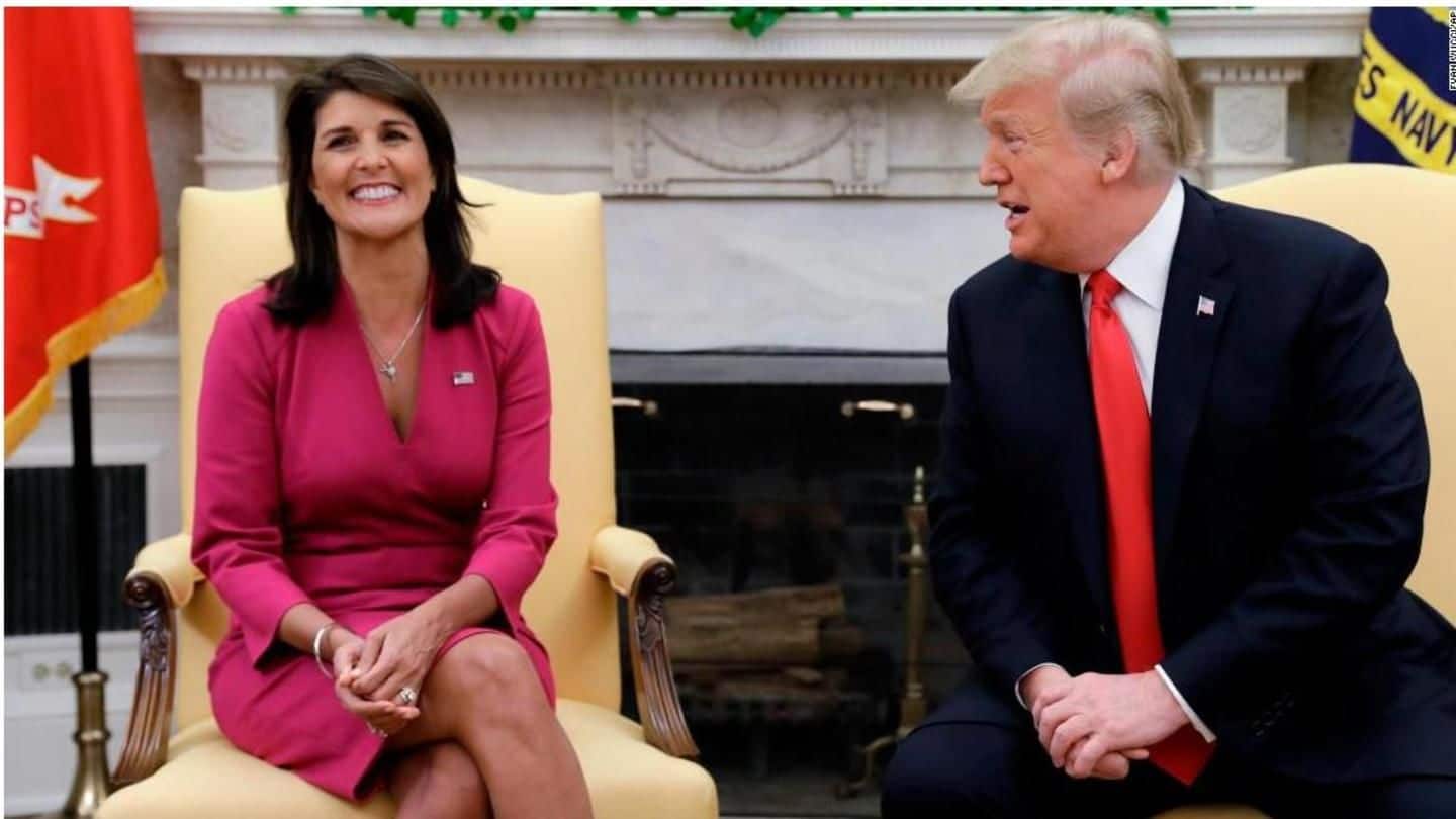Haley's extraordinary. Going to make a lot of money: Trump