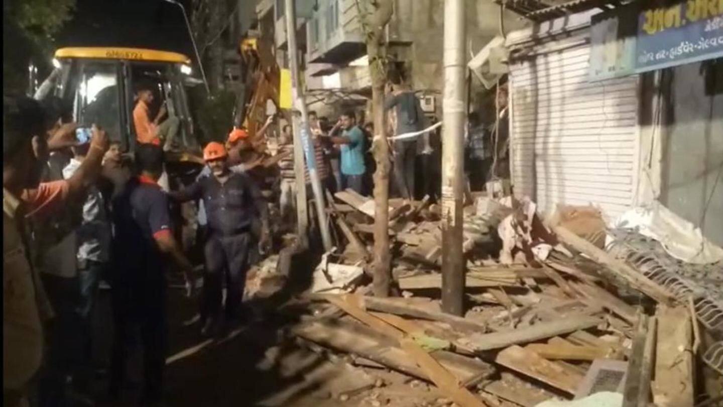 Gujarat: One killed, four injured as building collapses in Vadodara