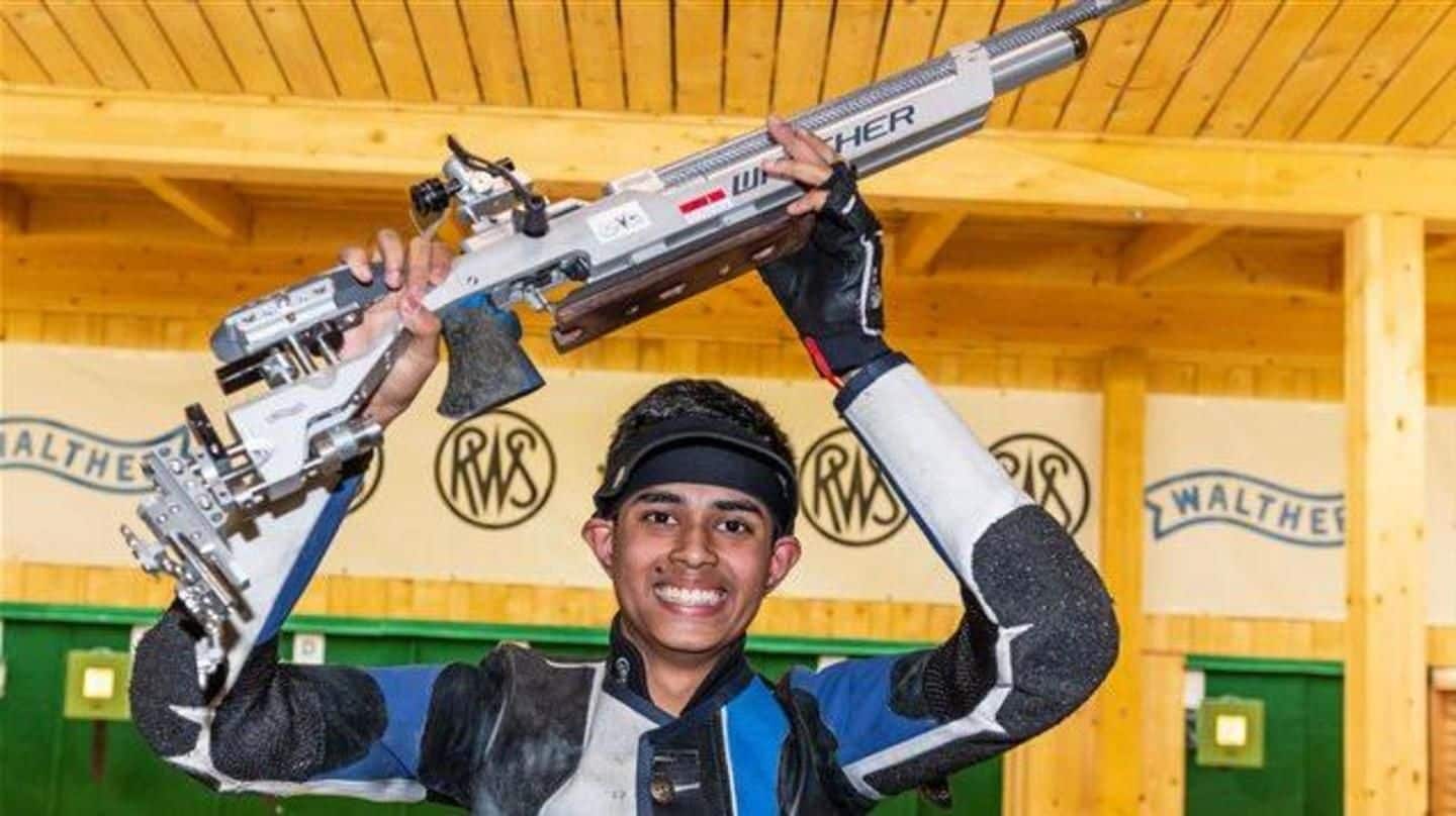 #ISSFChampionship: 17-year-old Hriday claims glittering gold in junior 10m air-rifle