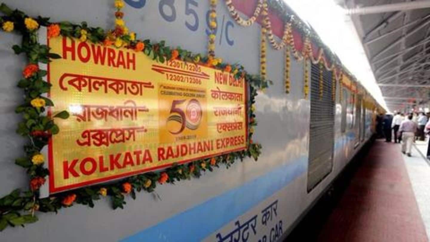 Rajdhani Express turns 50, passengers treated with delicacies, new linens