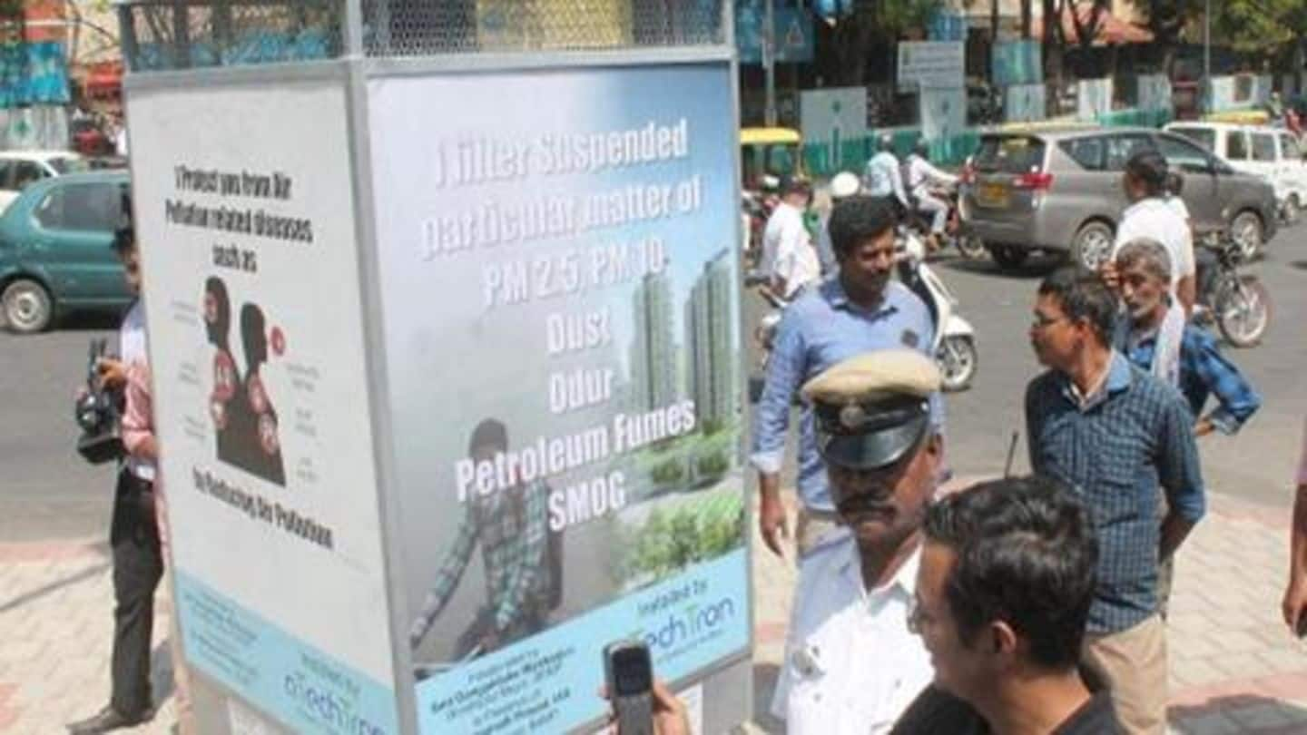 Bengaluru gets pilot air purifier at Hudson Circle by BBMP