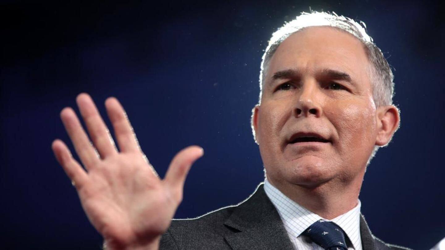 Trump announces resignation of scandal-tainted environment body chief Scott Pruitt