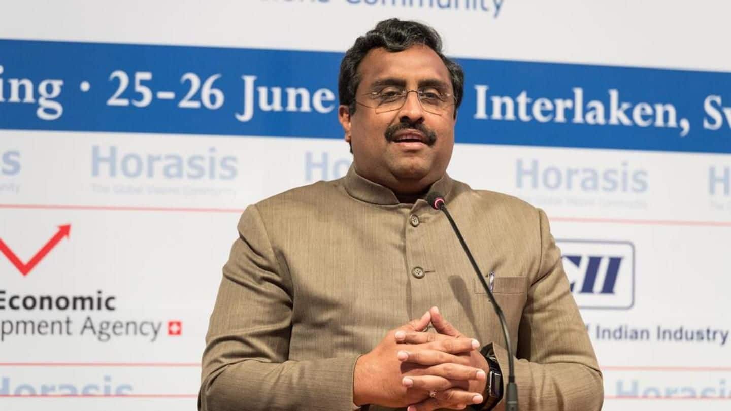 BJP continuing Governor's rule in J&K for peace: Ram Madhav