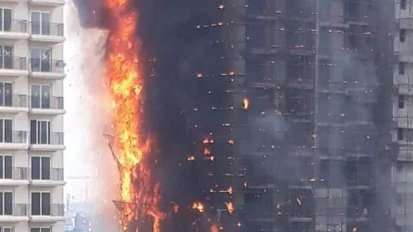 Noida: Fire hits under-construction residential complex, no casualty reported