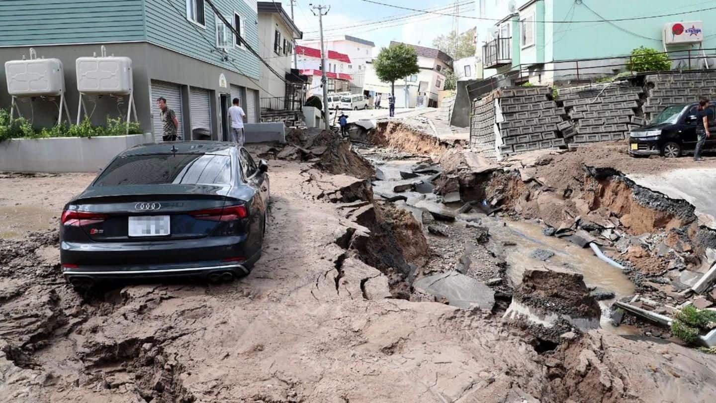 Powerful 6.6 quake strikes typhoon-hit Japan; landslides leave dozens missing