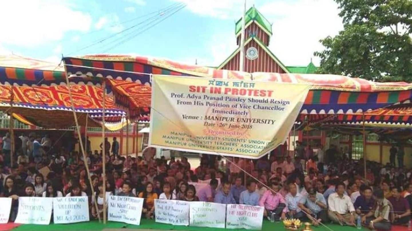 Manipur University: Impasse continues for 29th-day over removal of VC