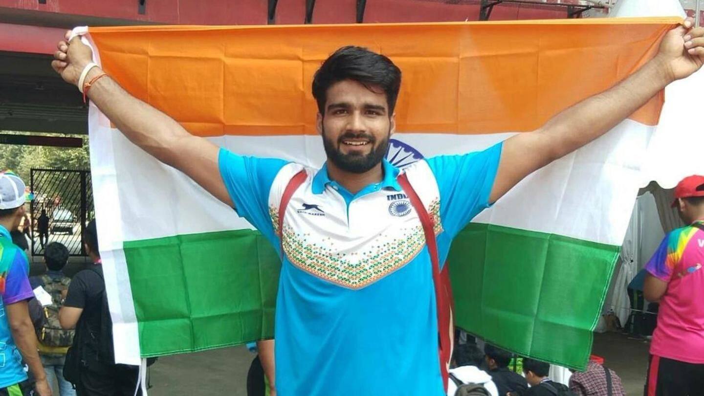 #AsianParaGames: Javelin thrower Sandeep Chaudhary opens India's first gold account