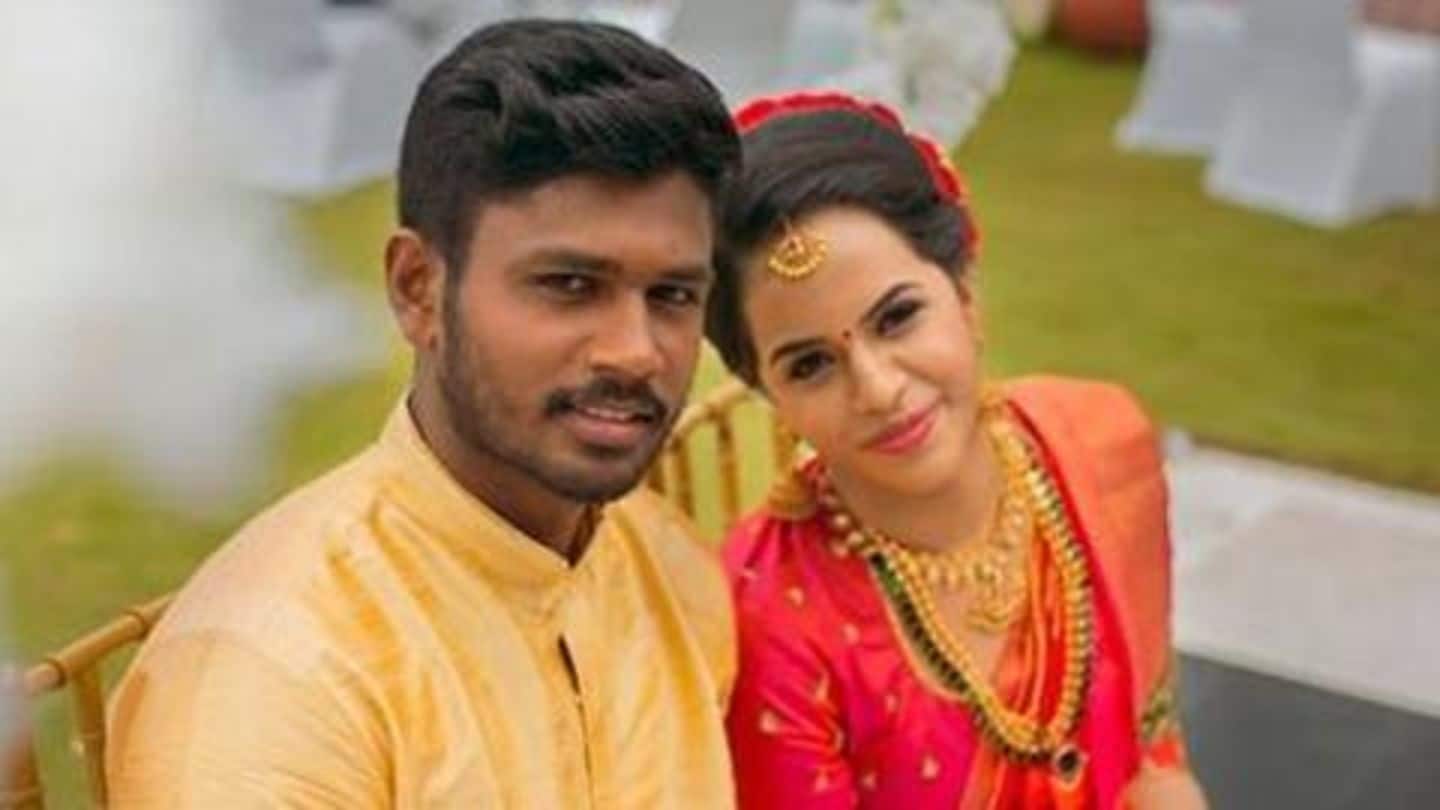 Indian Cricketer Sanju Samson ties knot with longtime girlfriend Charulatha