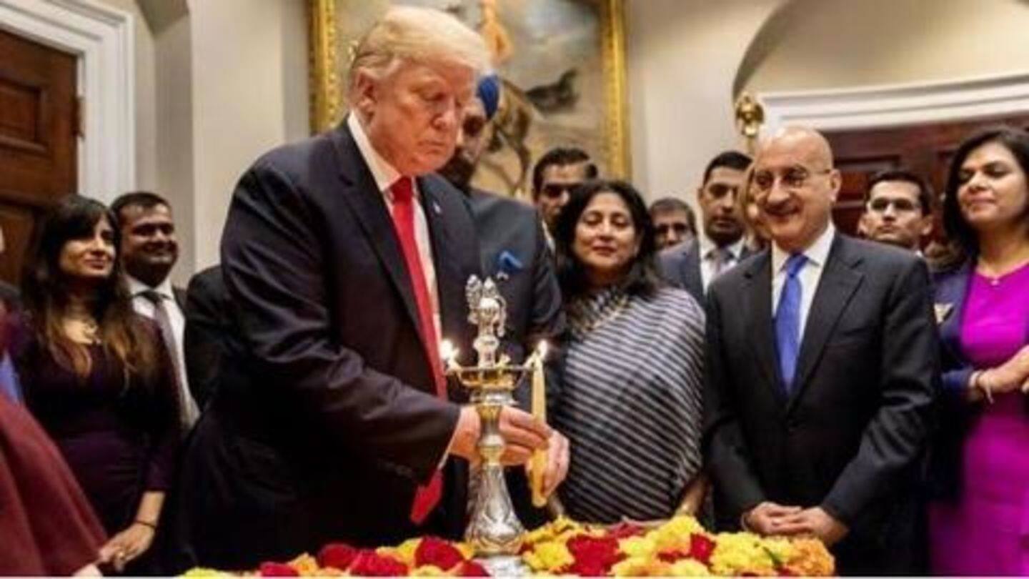 Trump tweets about Diwali celebrations, forgets to mention 'Hindus'