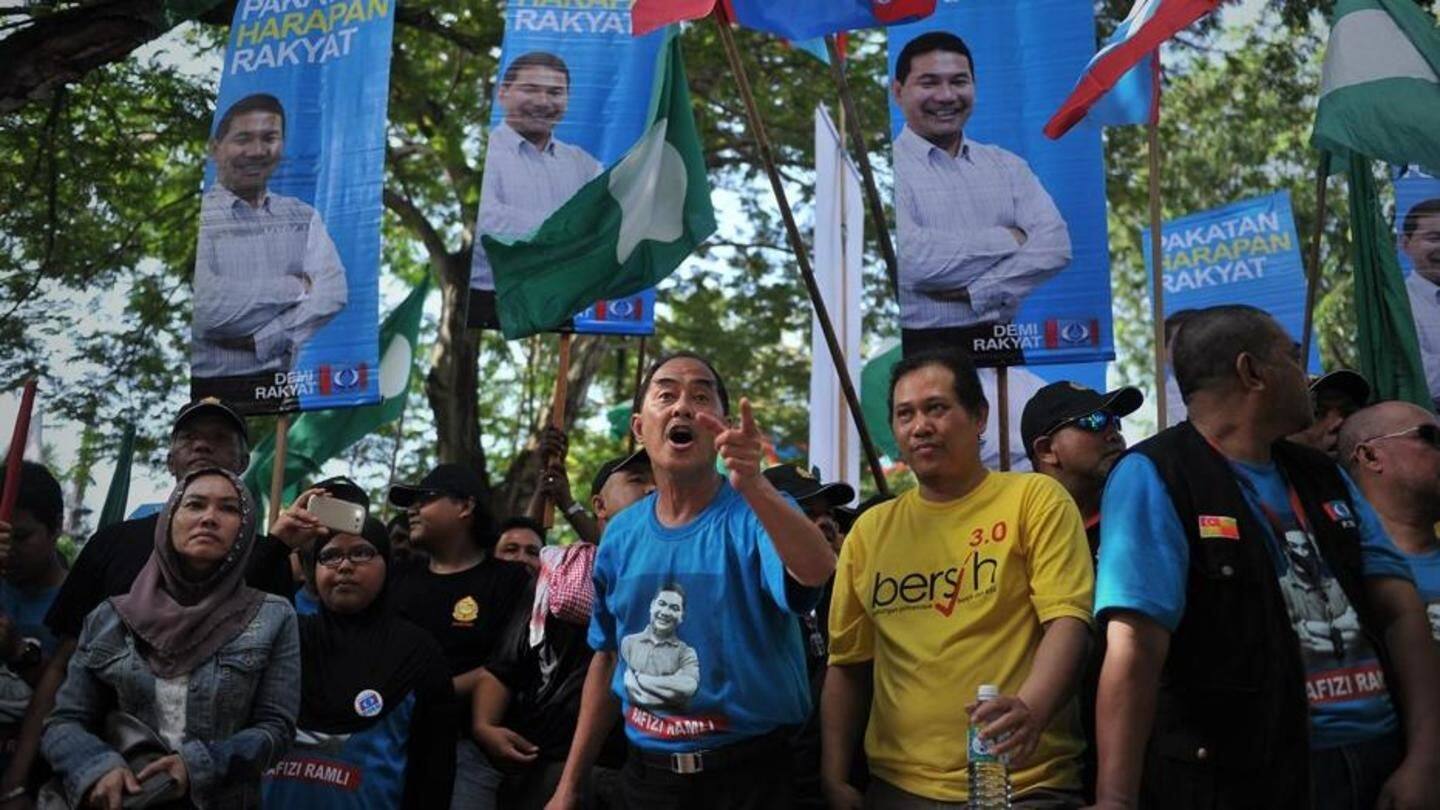 Najib's long-ruling coalition gave up power in the recent elections Najib's long-ruling coalition gave up power in the recent elections