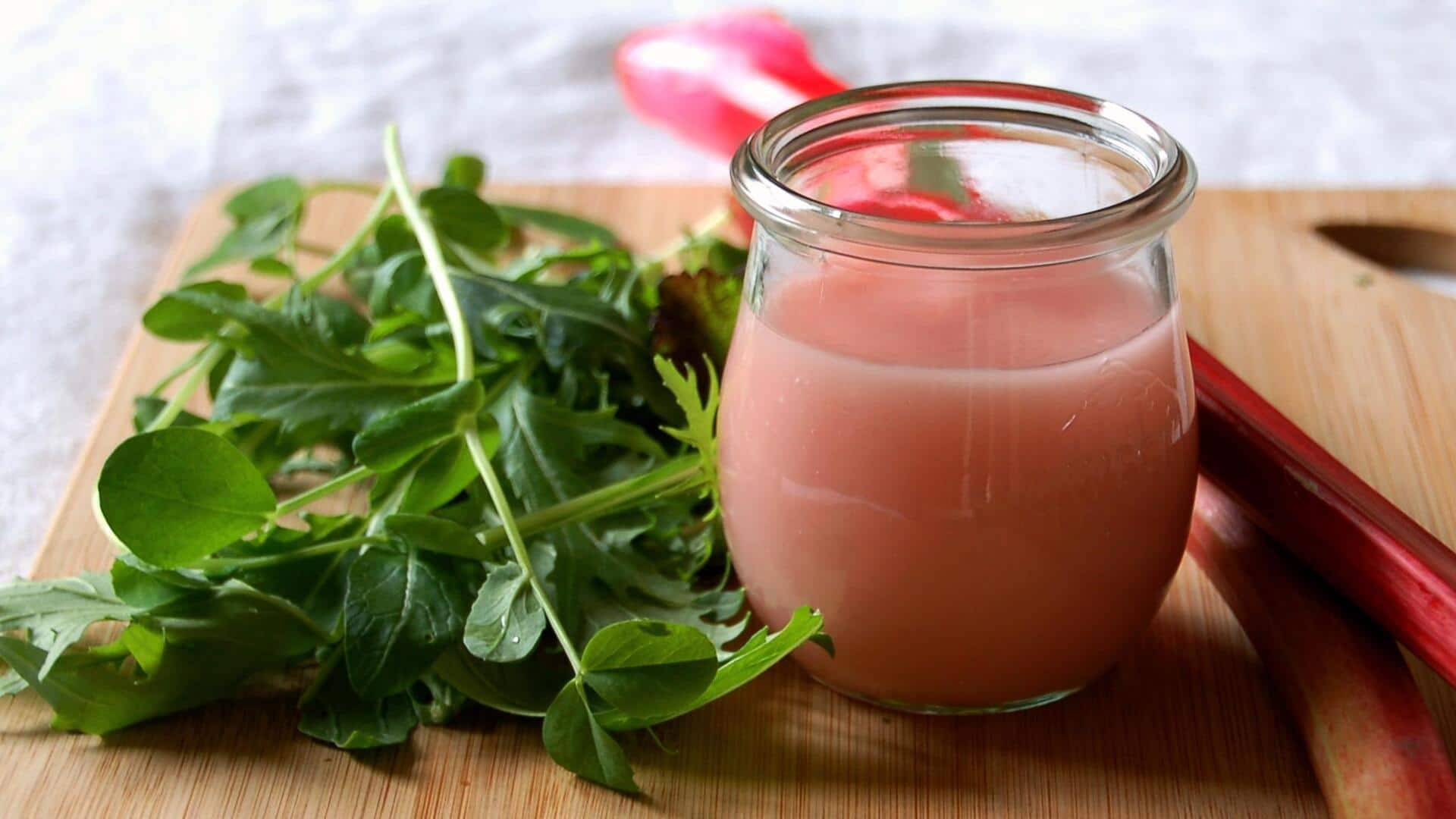 Revitalizing salads with rhubarb vinaigrette