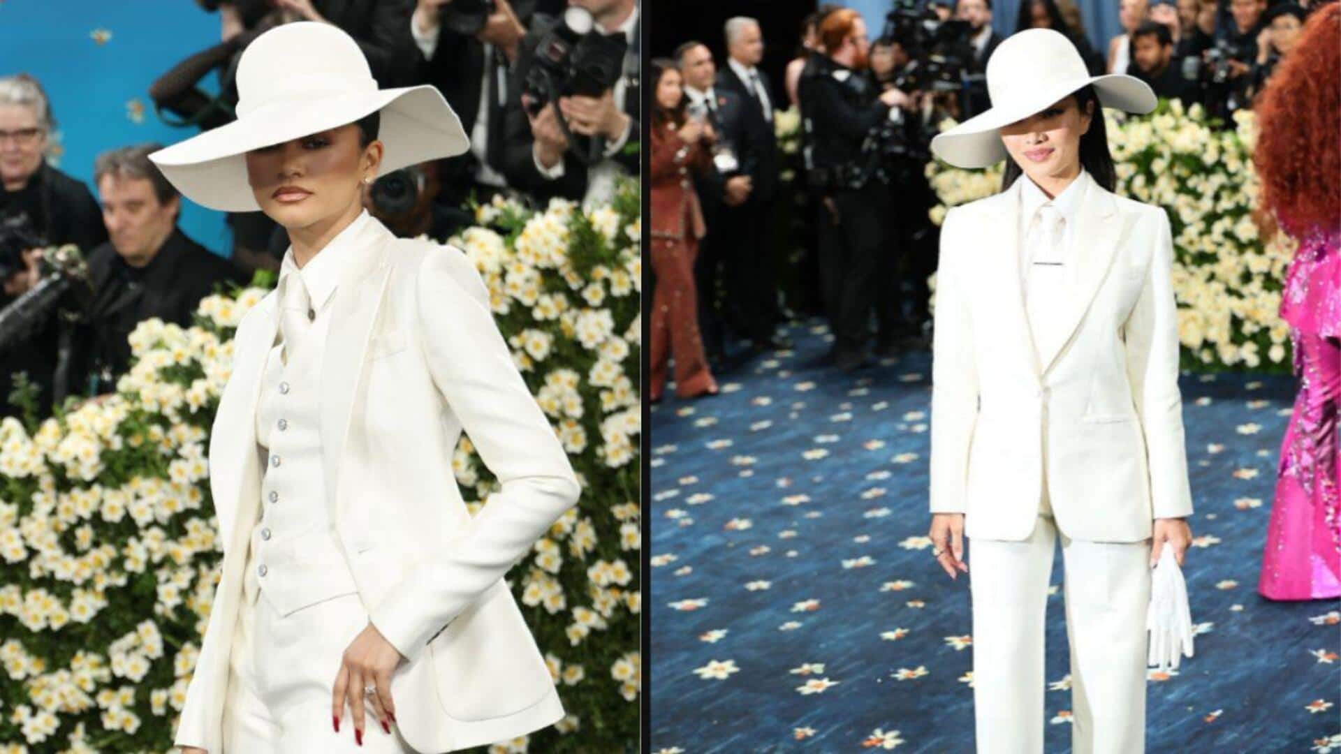 Met Gala: Zendaya, Anna Sawai accidentally twin in white suits Met Gala: Zendaya, Anna Sawai accidentally twin in white suits