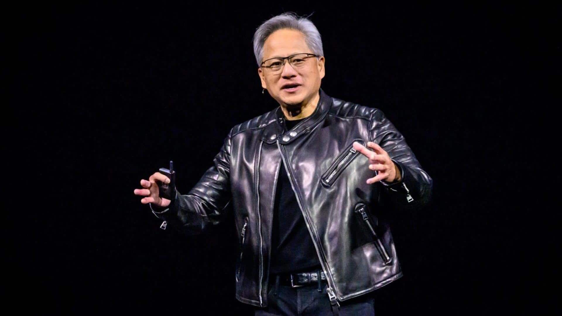 China 'nanoseconds behind' US in chip technology: Jensen Huang