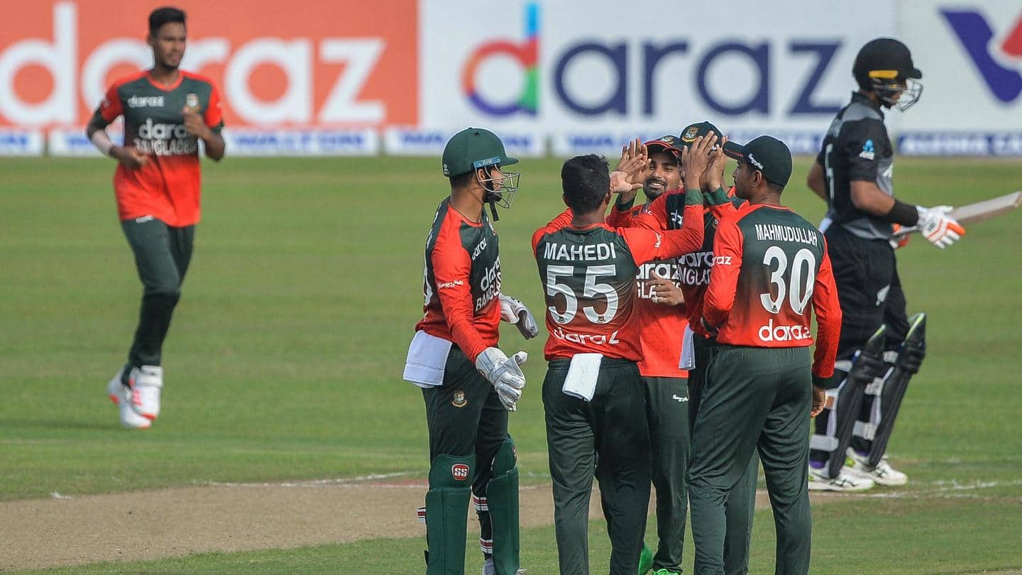 Bangladesh beat New Zealand in first T20I: Records broken